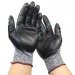 ANSELL 11-801手套 HyFlex Foam 掌部涂发泡丁腈尼龙衬里（黑色）手套