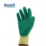 ANSELL 80-100掌部天然橡胶浸胶涂层棉衬里手套